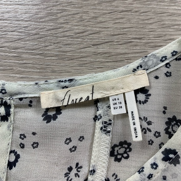 Anthropologie Floreat Windswept Lace Ditsy Floral Dress Prairie GrannyCore - Picture 9 of 15